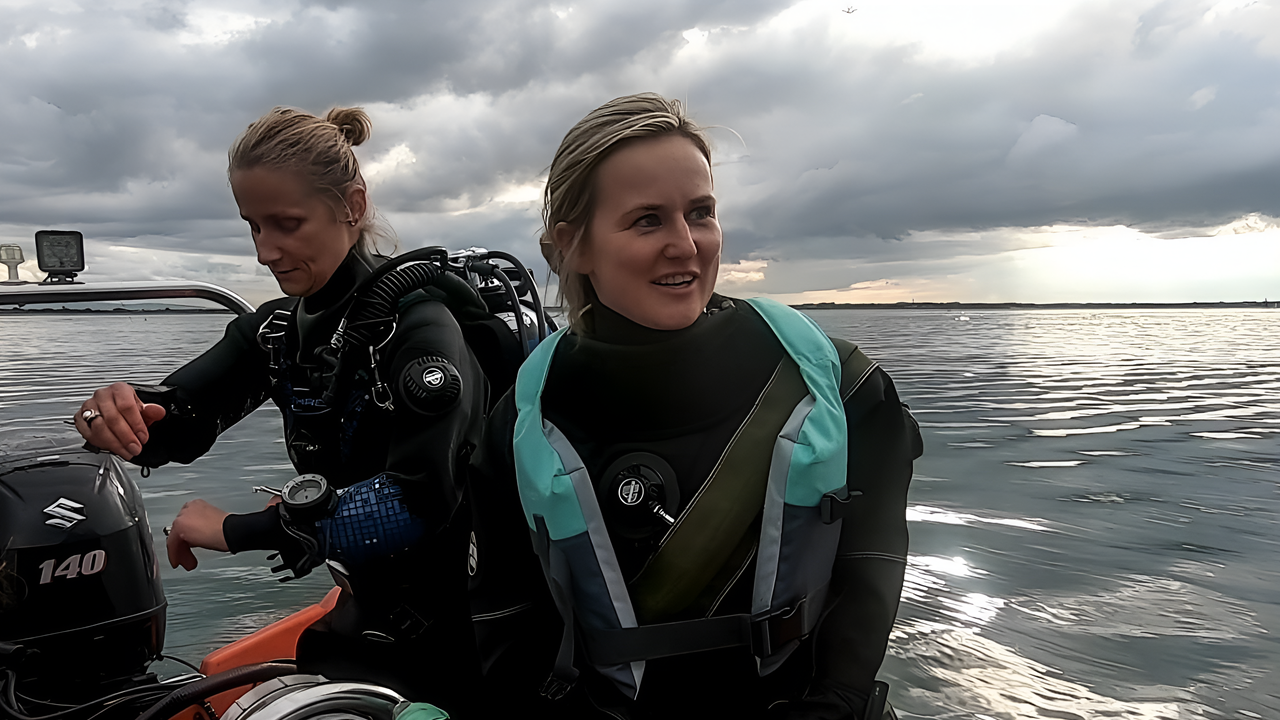 Scuba diving underwater